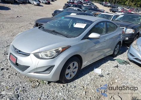 2016 Hyundai Elantra Se from USA, damaged, VIN 5NPDH4AE5GH726283